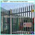 2.40 metre high galvanized metal commercial & industrial palisade fencing